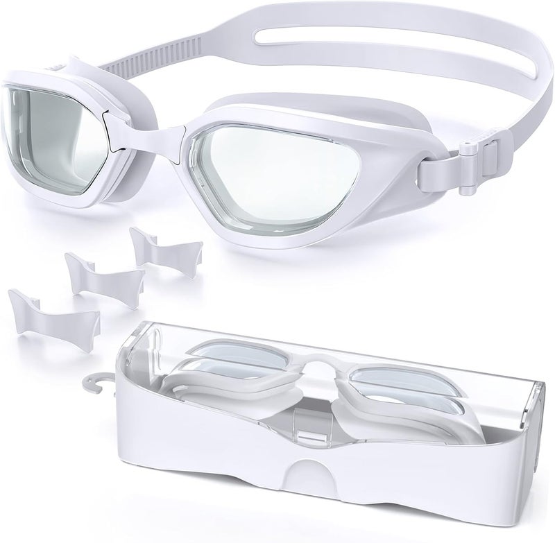 Vegemono Swim Goggles, Unisex Adult Swimming Goggles Anti Fog Anti UV No Leakage Wide View for Men Women Youth - Image 1